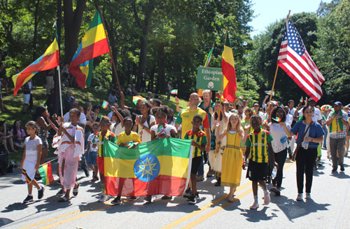 Parade of Flags at 2019 Cleveland One World Day - Ethiopian